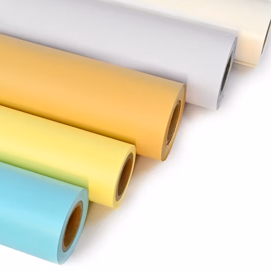 Factory Wholesale PE Silicon Release Paper Glassine Blue/Yellow/White Release Paper for Stickers