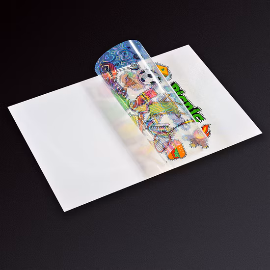 A4 Self Adhesive Printable Laser Vinyl Holographic Sticker Paper Inkjet Glossy Holographic Sticker Paper for Inkjet Printer