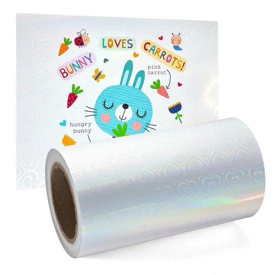 A4 Self Adhesive Printable Laser Vinyl Holographic Sticker Paper Inkjet Glossy Holographic Sticker Paper for Inkjet Printer