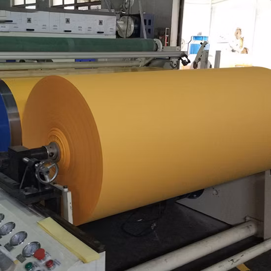 Gelb-weißes, doppelseitiges, silikongeprägtes Trennpapier aus Kunststoff mit Qualitätsgarantie