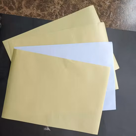 Gelbes Silikon-Trennpapier, Aufkleber-Basispapier